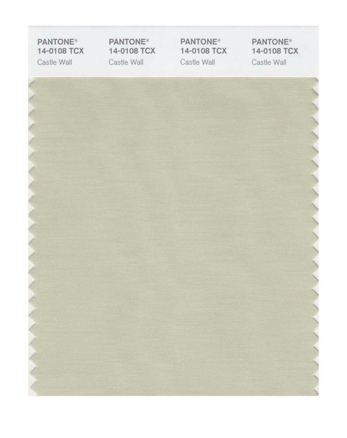 Pantone Cotton Swatch 14-0108 Castle Wall