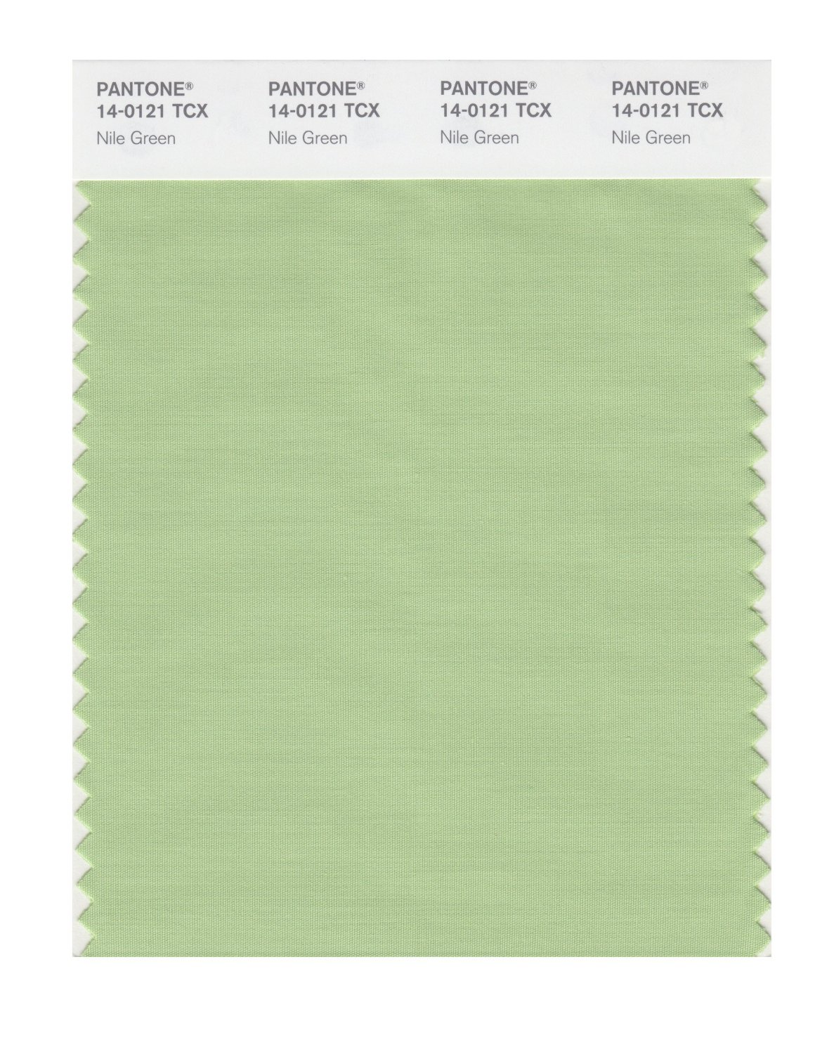 Pantone Cotton Swatch 14-0121 Nile Green