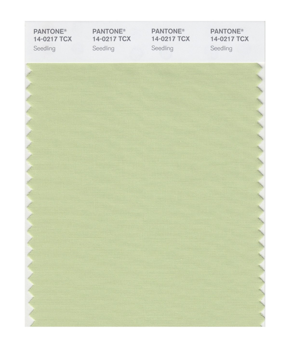 Pantone Cotton Swatch 14-0217 Seedling