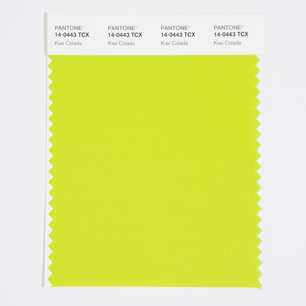 Pantone Cotton Swatch 14-0443 Kiwi Colada