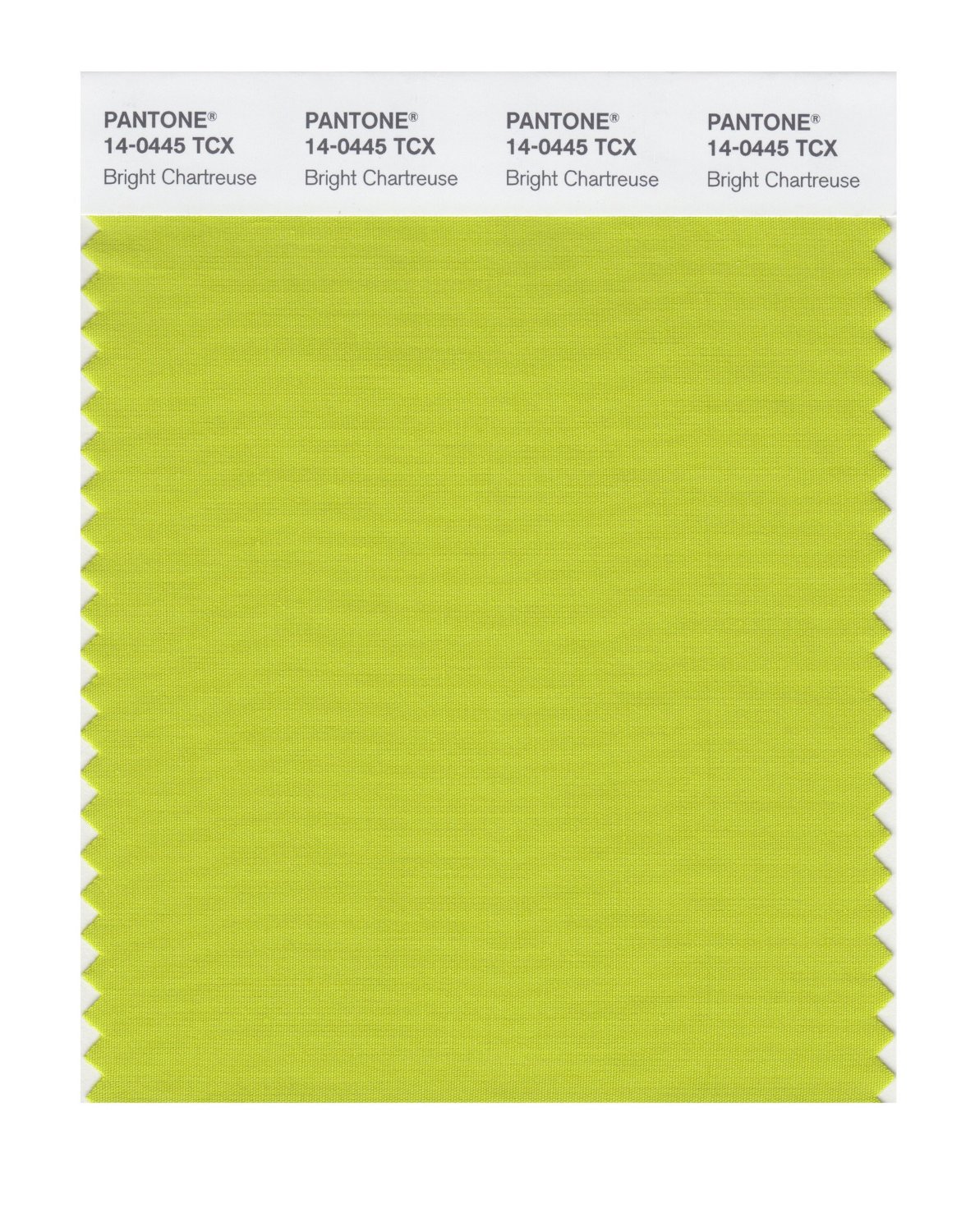 Pantone Cotton Swatch 14-0445 Bright Chartreu