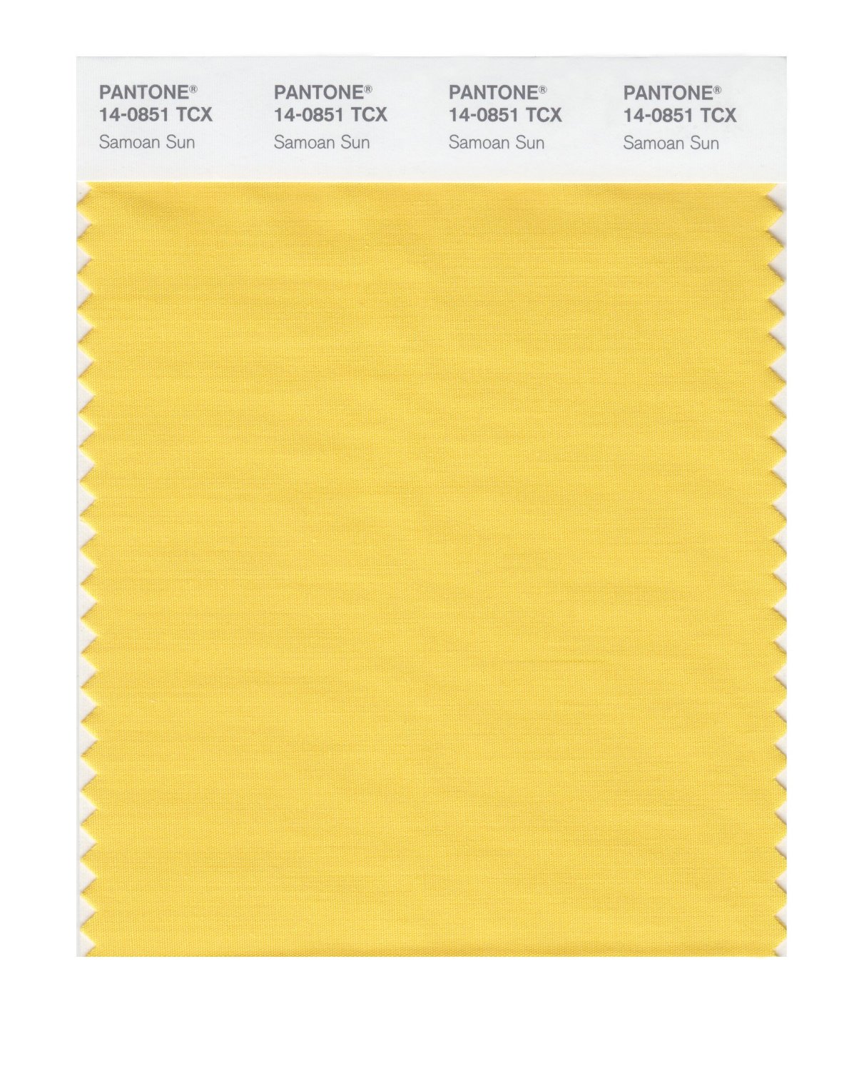 Pantone Cotton Swatch 14-0851 Samoan Sun