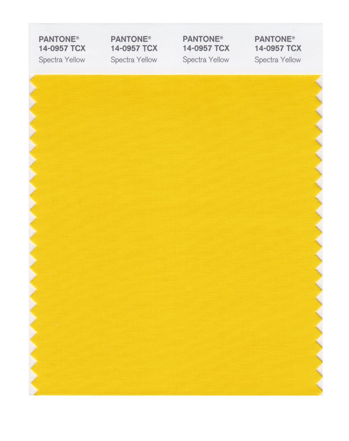Pantone Cotton Swatch 14-0957 Spectra Yellow