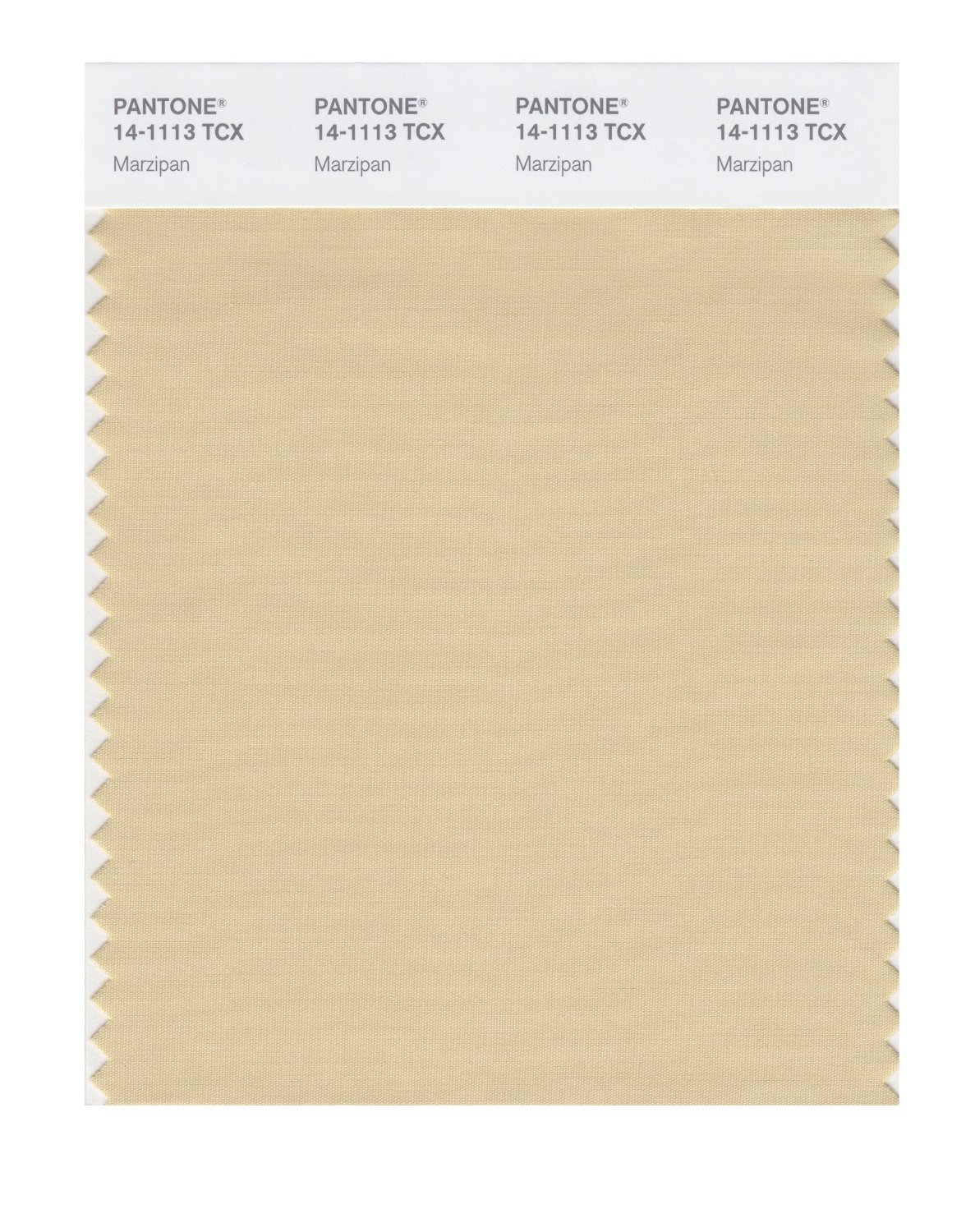 Pantone Cotton Swatch 14-1113 Marzipan