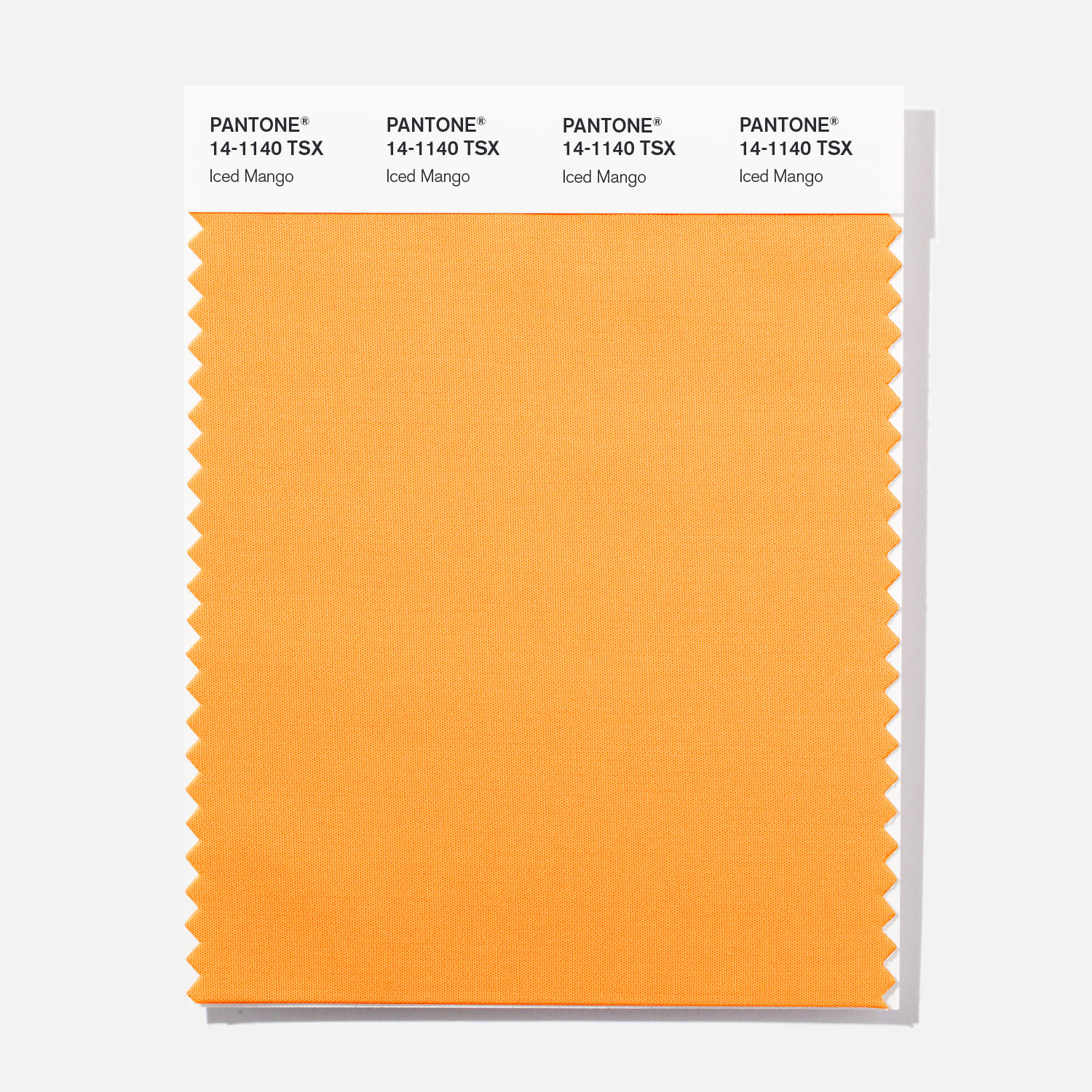 Pantone Polyester Swatch 14-1140 Iced Mango