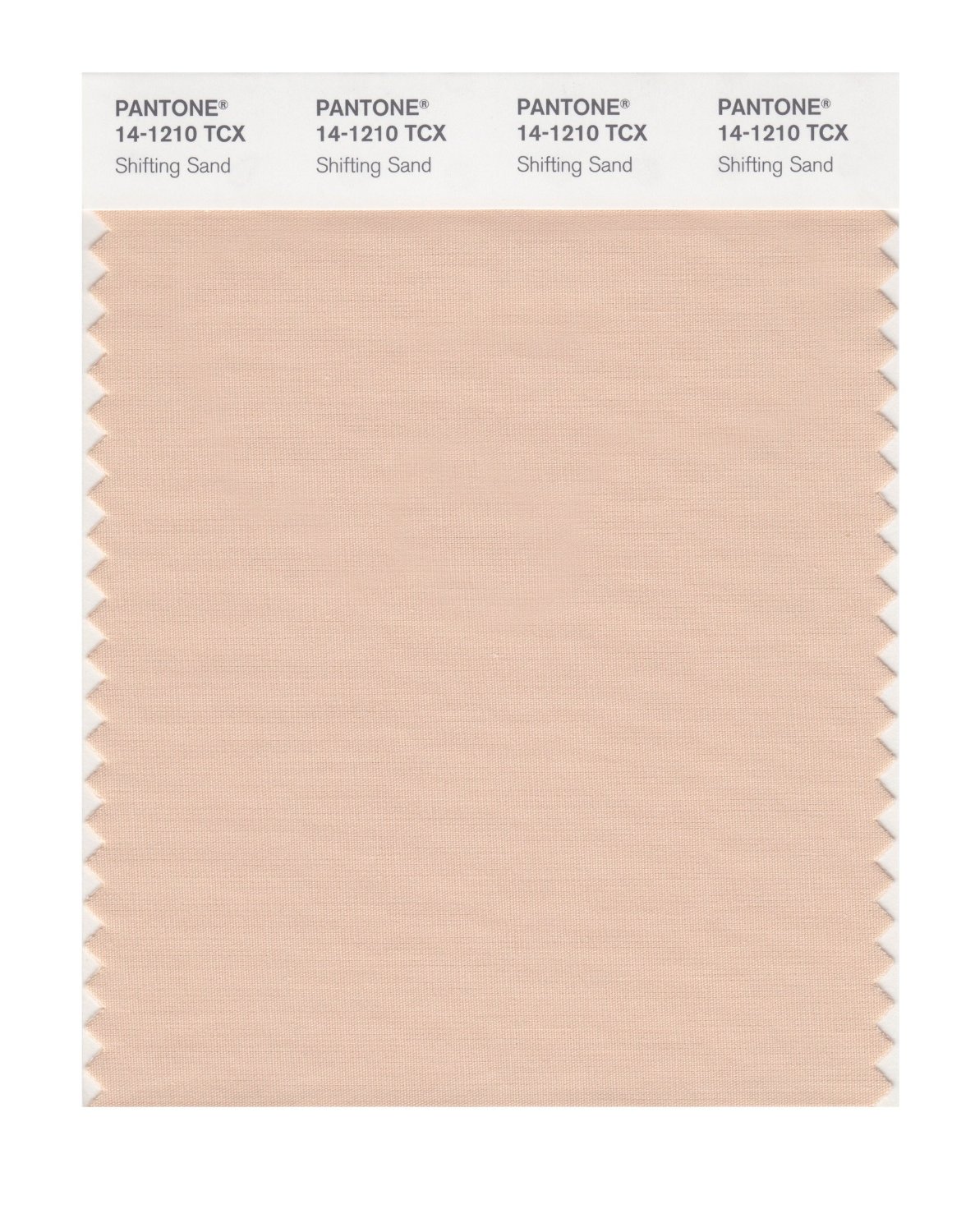 Pantone Cotton Swatch 14-1210 Shifting Sand