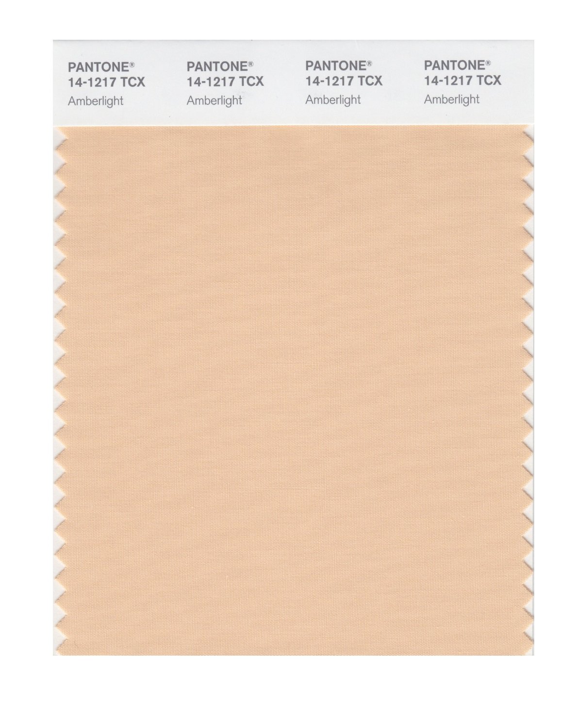 Pantone Cotton Swatch 14-1217 Amberlight