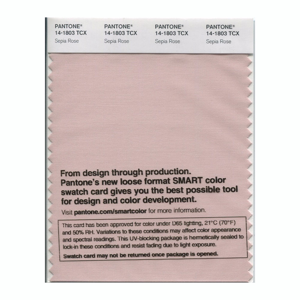 Pantone Cotton Swatch 14-1803 Sepia Rose