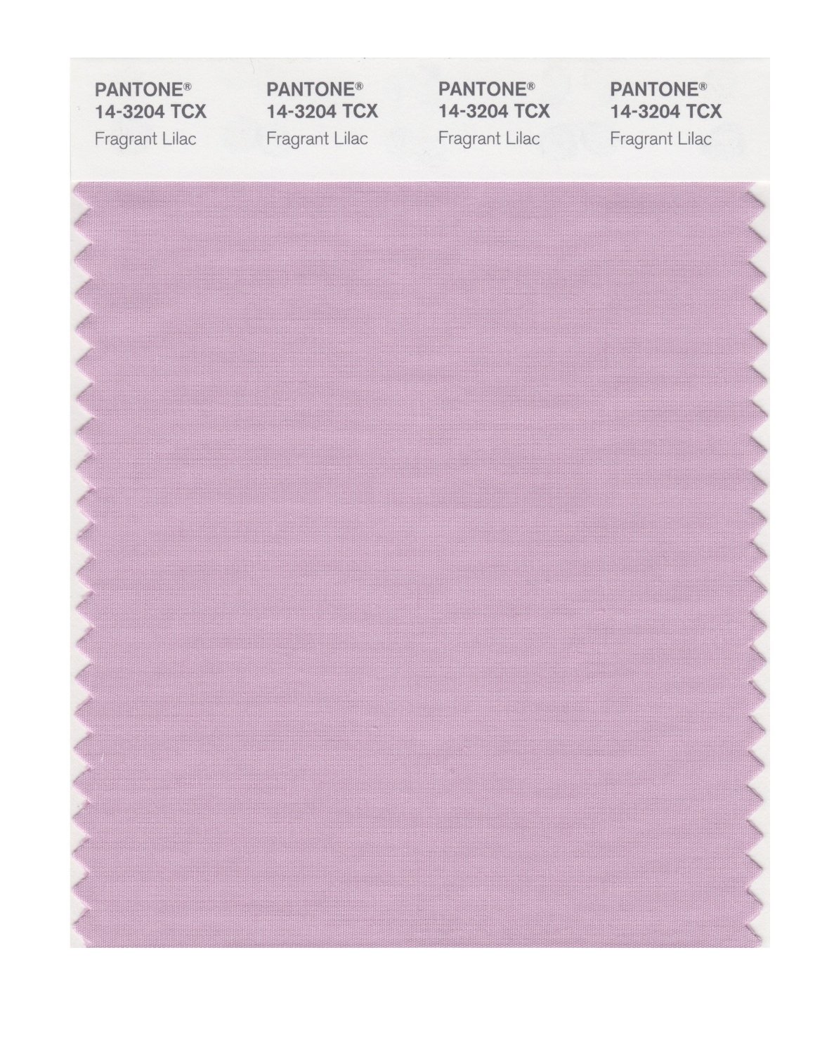 Pantone Cotton Swatch 14-3204 Fragrant Lilac