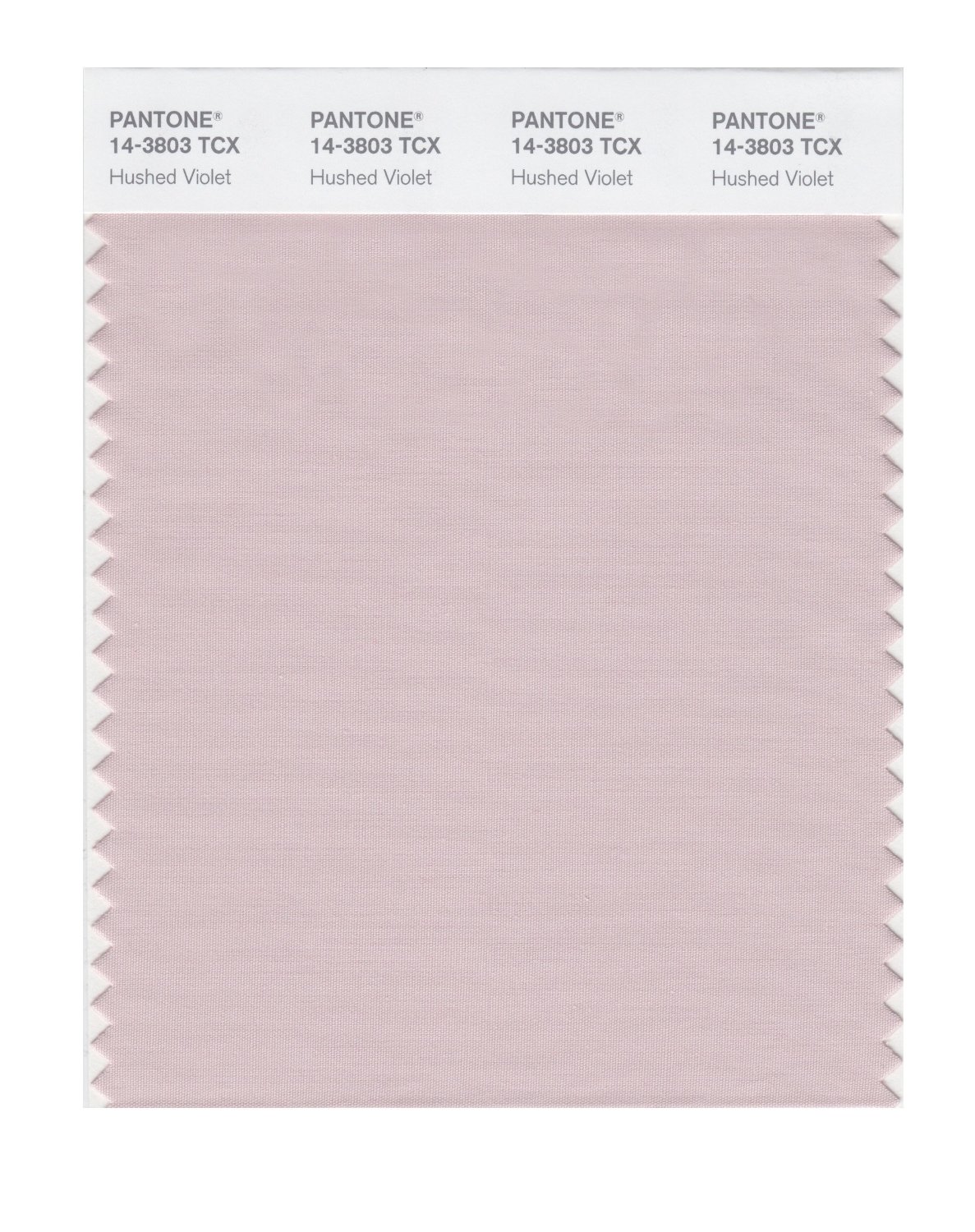 Pantone Cotton Swatch 14-3803 Hushed Violet