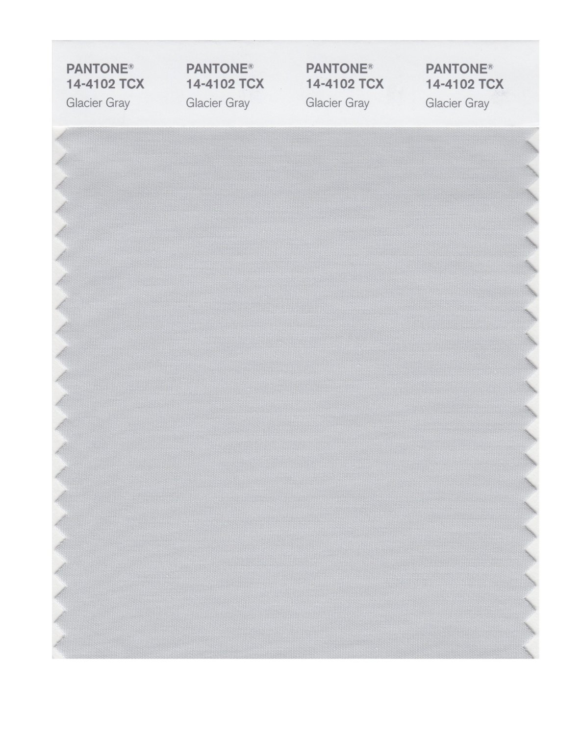 Pantone Cotton Swatch 14-4102 Glacier Gray