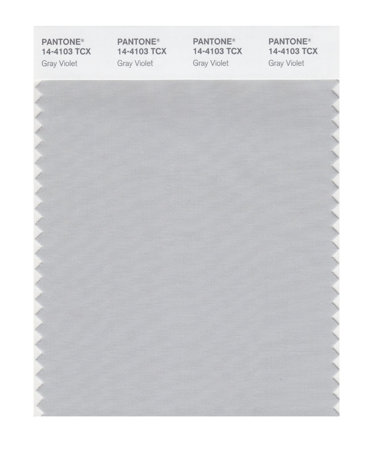 Pantone Cotton Swatch 14-4103 Gray Violet