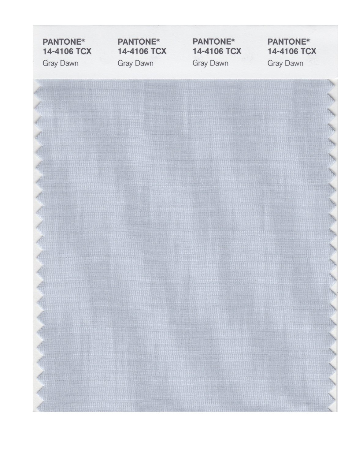 Pantone Cotton Swatch 14-4106 Gray Dawn