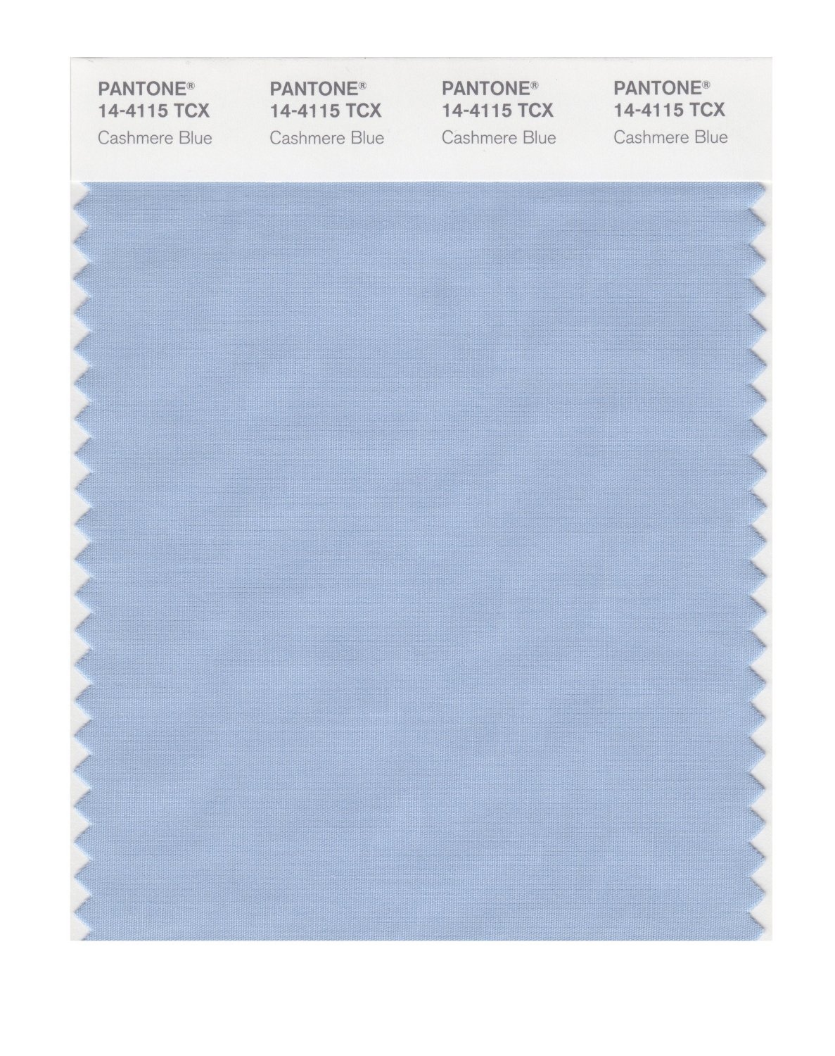 Pantone Cotton Swatch 14-4115 Cashmere Blue