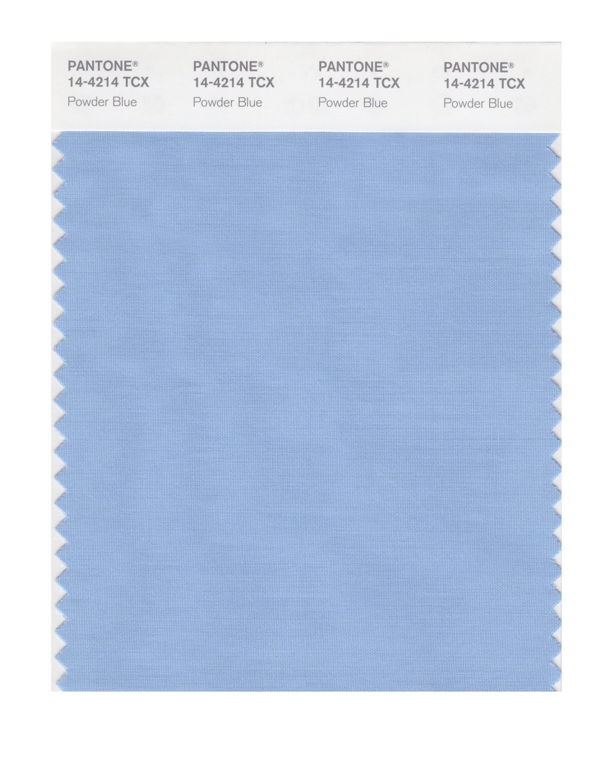 Pantone Cotton Swatch 14-4214 Powder Blue