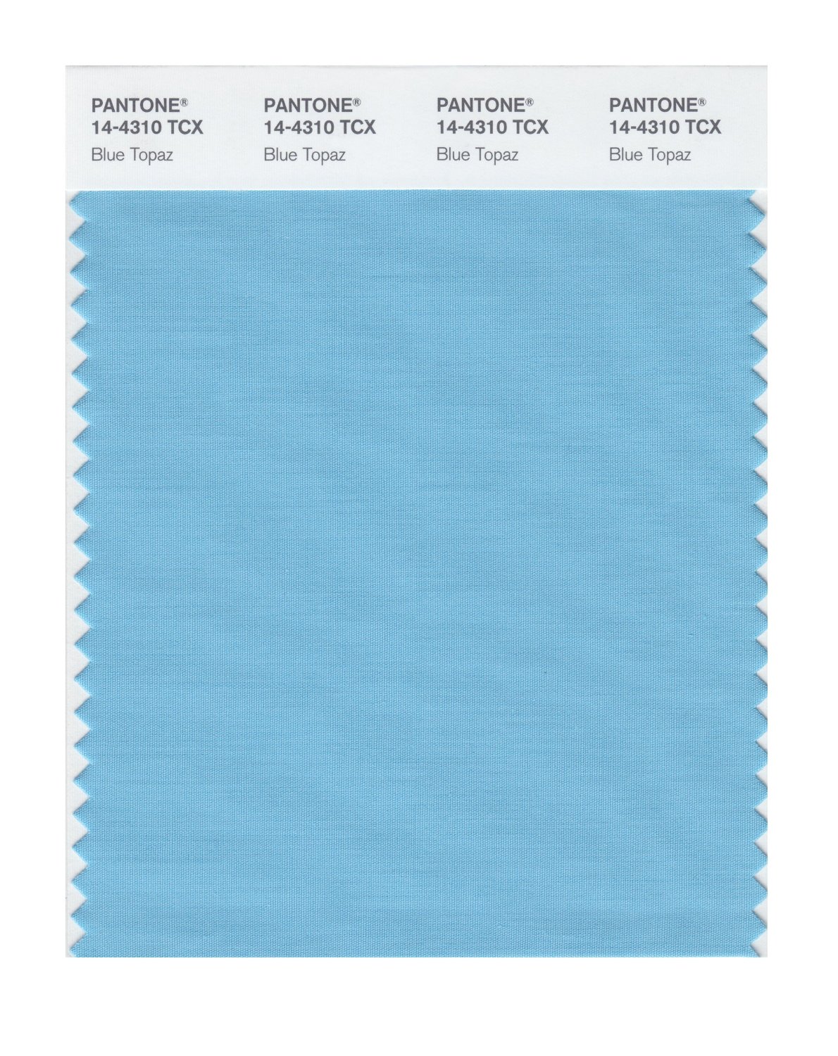 Pantone Cotton Swatch 14-4310 Blue Topaz