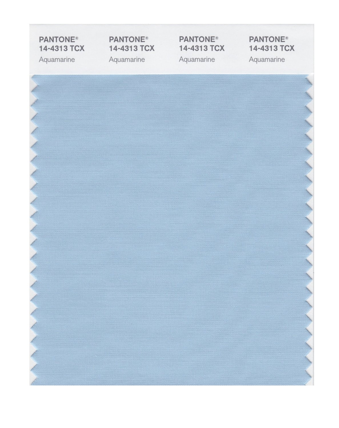 Pantone Cotton Swatch 14-4313 Aquamarine