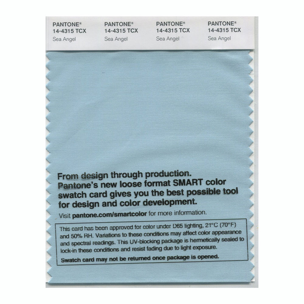 Pantone Cotton Swatch 14-4315 Sea Angel