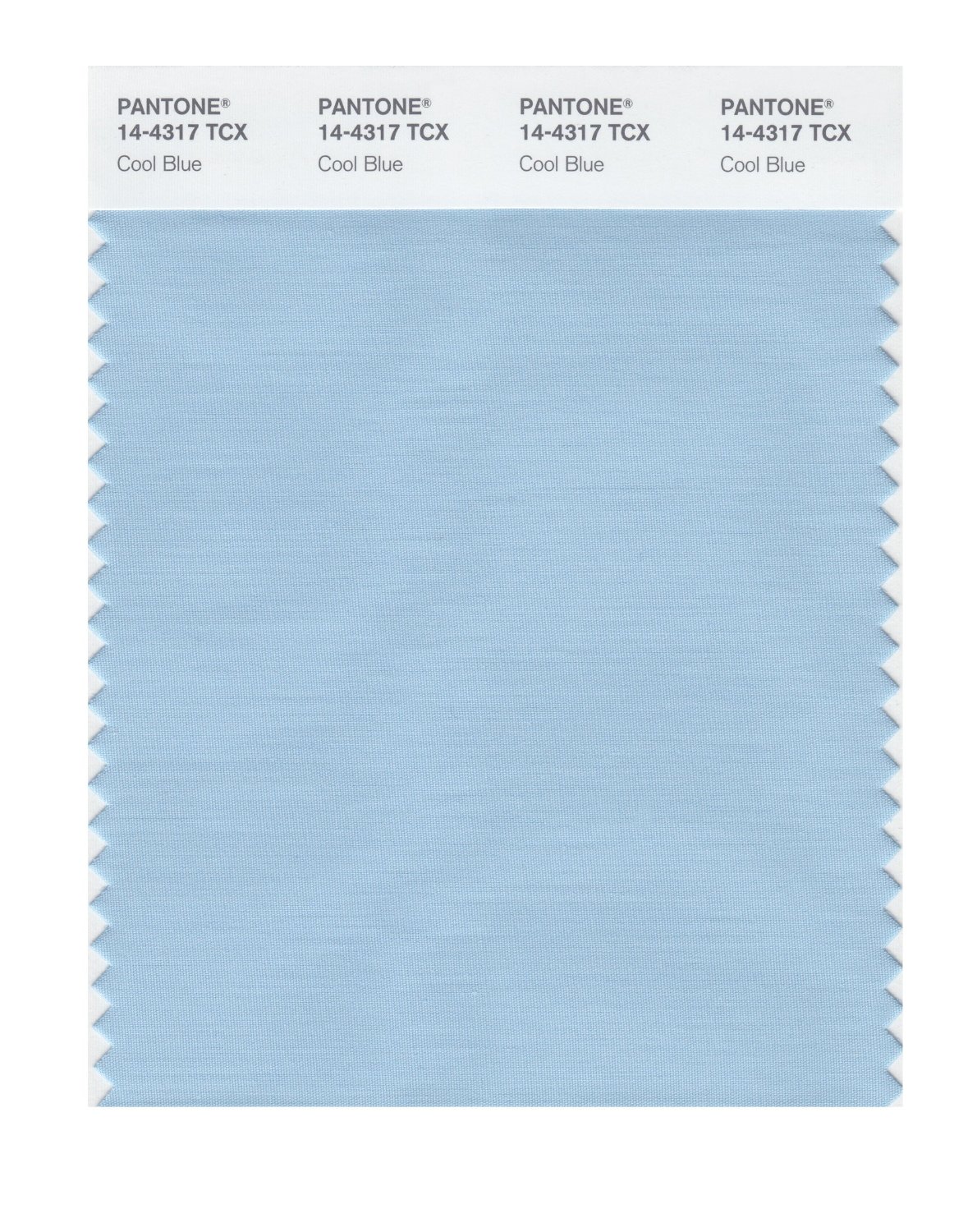 Pantone Cotton Swatch 14-4317 Cool Blue