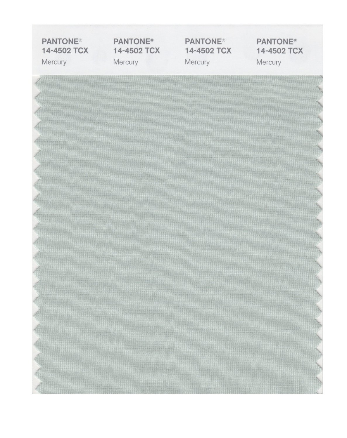 Pantone Cotton Swatch 14-4502 Mercury