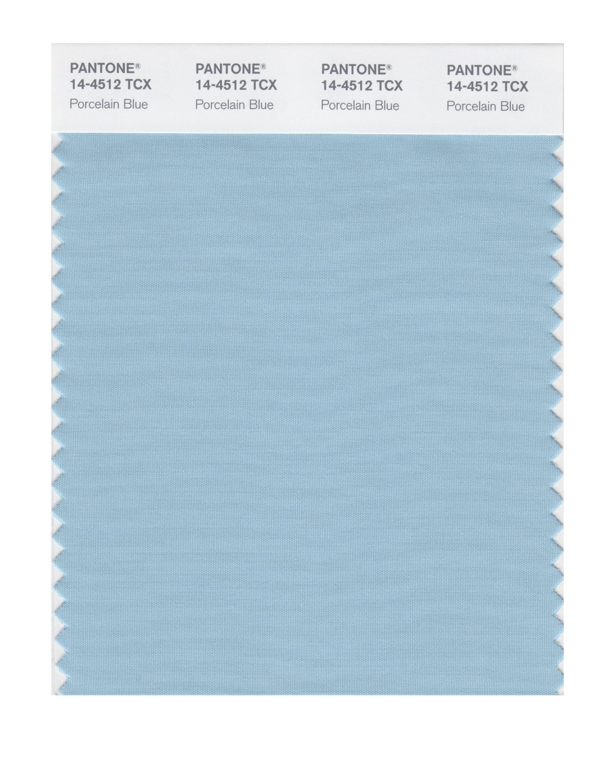 Pantone Cotton Swatch 14-4512 Porcelain Blue