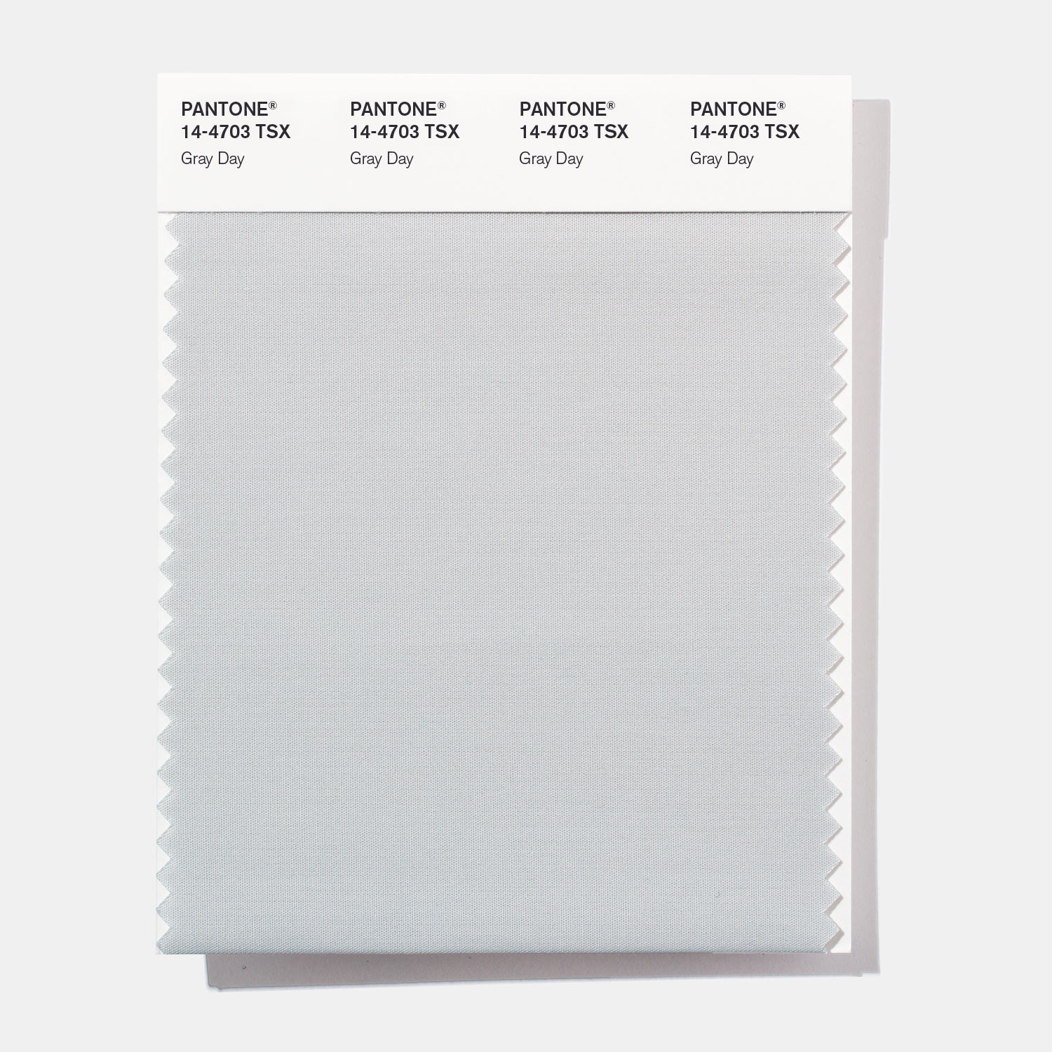 Pantone Polyester Swatch 14-4703 Gray Day