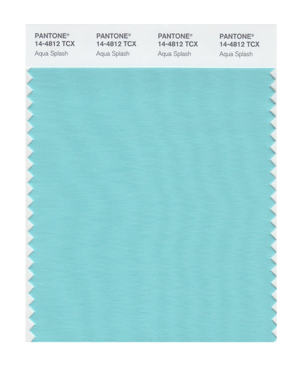 Pantone Cotton Swatch 14-4812 Aqua Splash