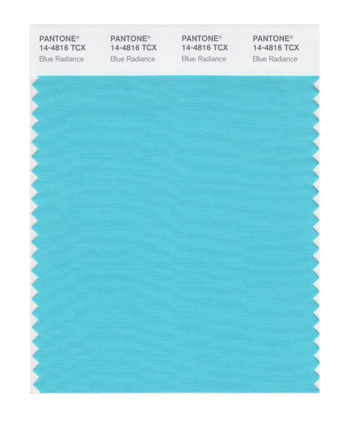 Pantone Cotton Swatch 14-4816 Blue Radiance