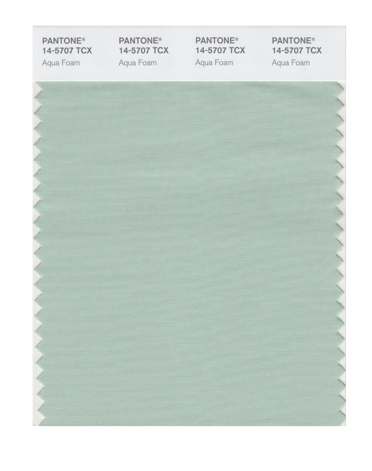 Pantone Cotton Swatch 14-5707 Aqua Foam