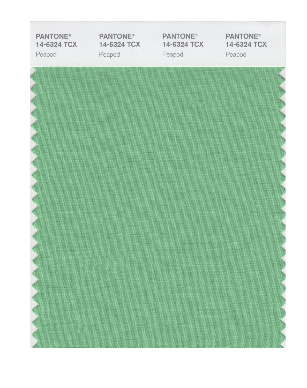 Pantone Cotton Swatch 14-6324 Peapod