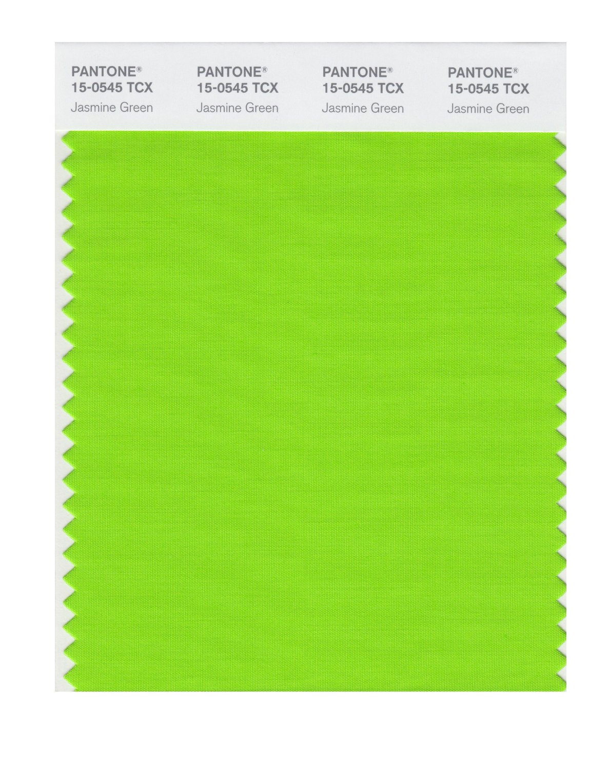 Pantone Cotton Swatch 15-0545 Jasmine Green