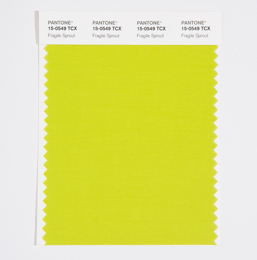 Pantone Cotton Swatch 15-0549 Fragile Sprout