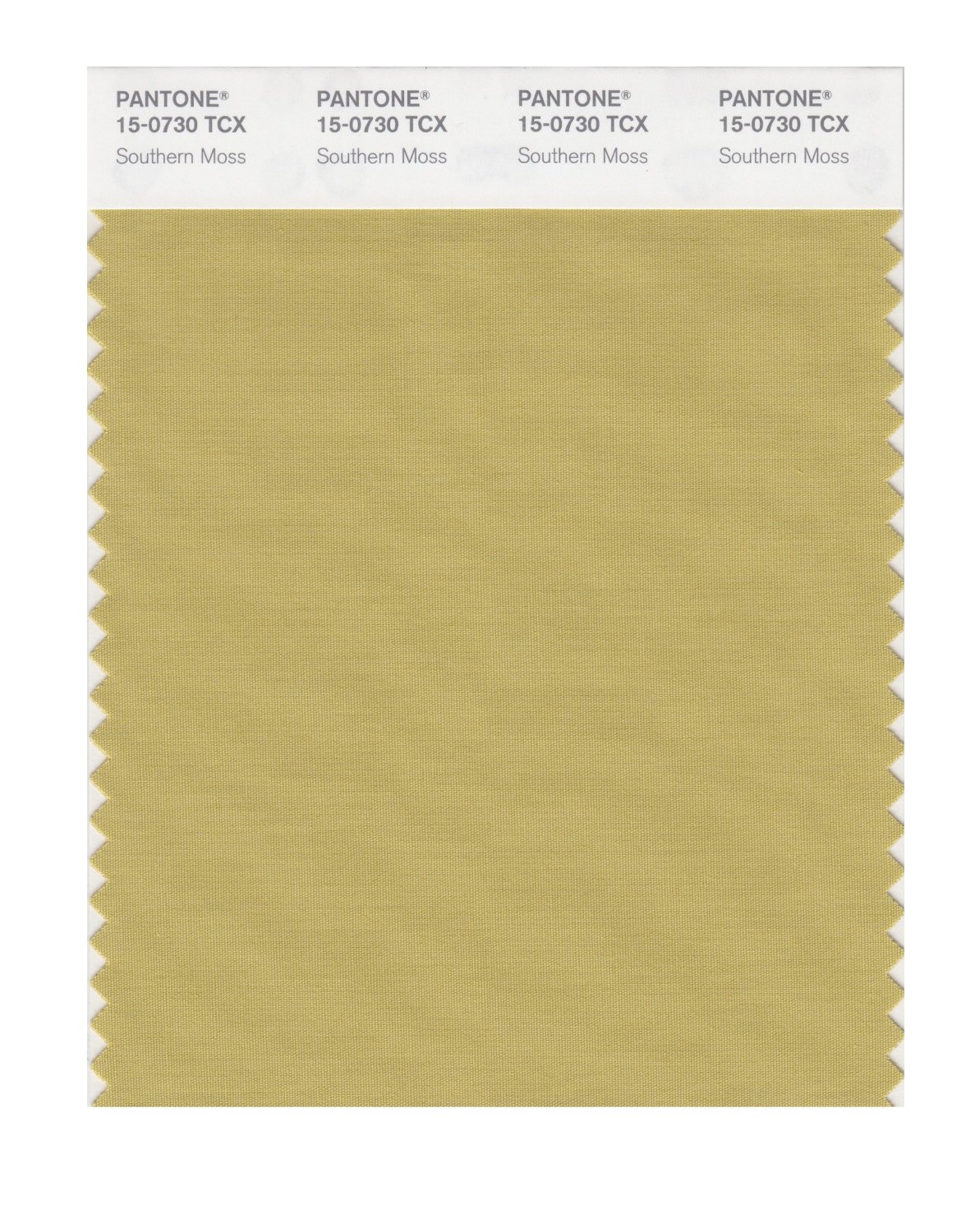 Pantone Cotton Swatch 15-0730 Southern Moss