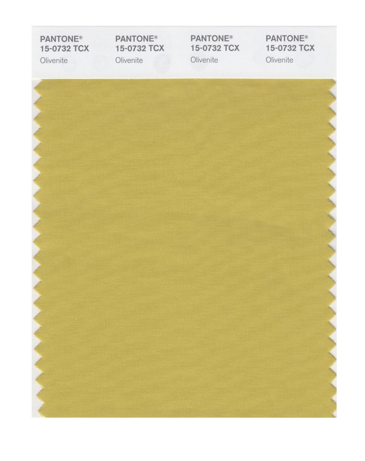 Pantone Cotton Swatch 15-0732 Olivenite