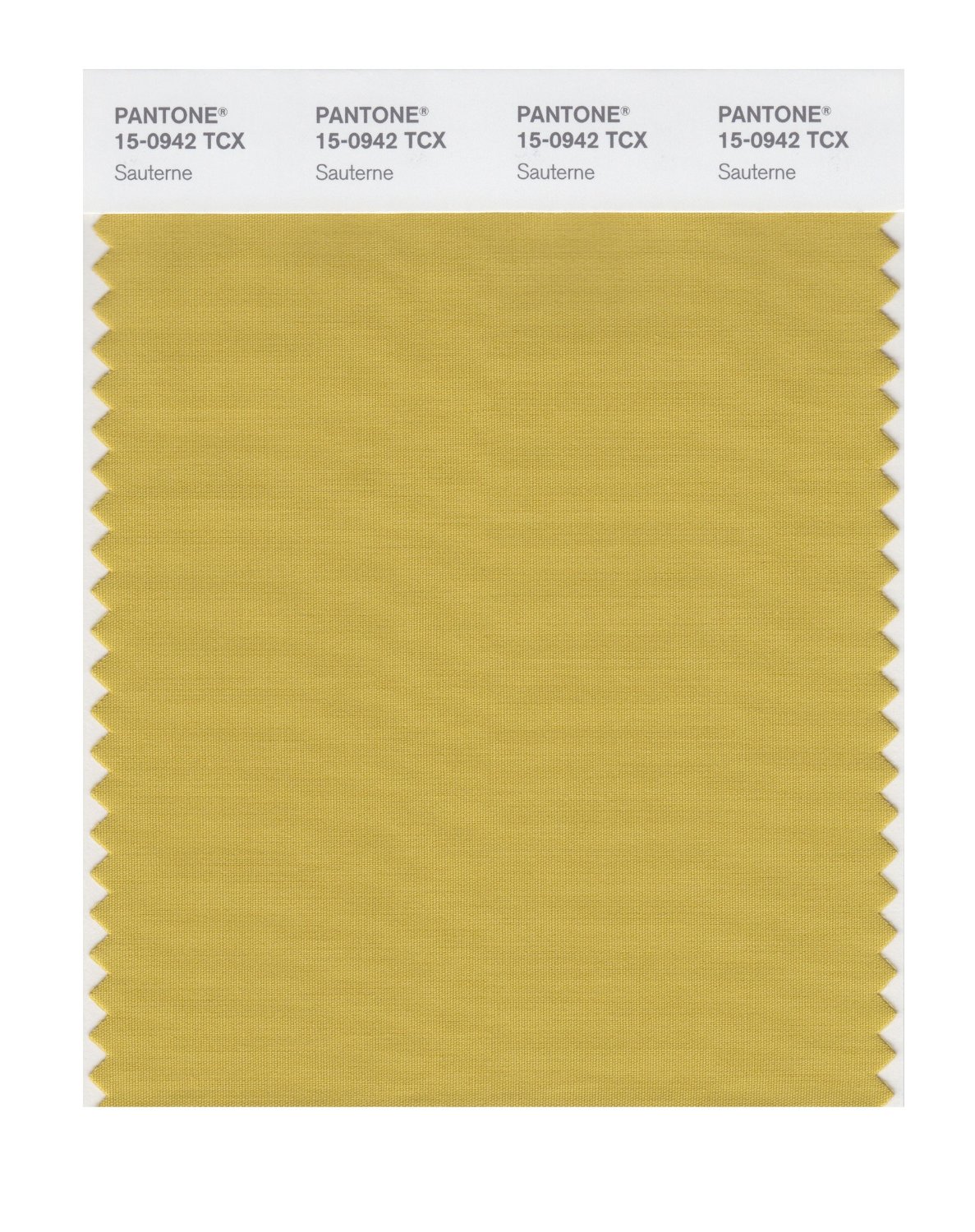 Pantone Cotton Swatch 15-0942 Sauterne