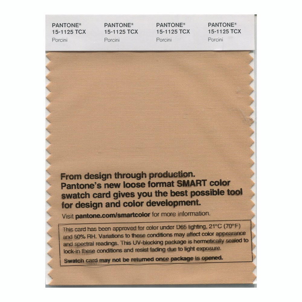 Pantone Cotton Swatch 15-1125 Porcini