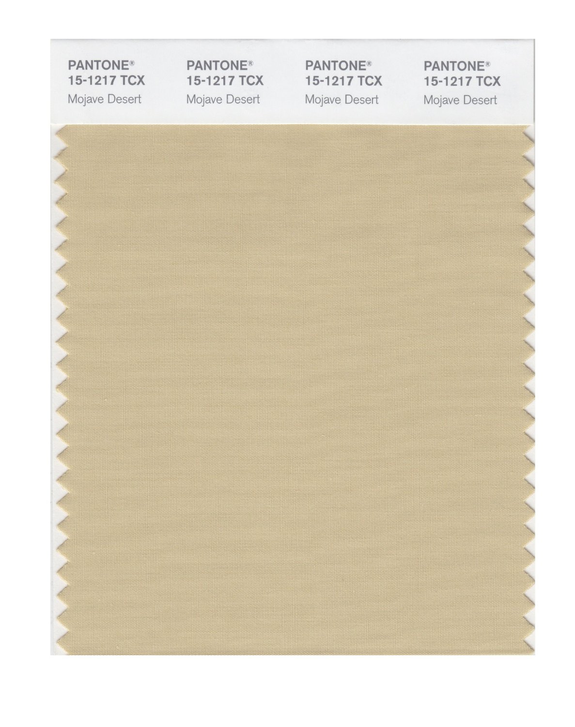 Pantone Cotton Swatch 15-1217 Mojave Desert