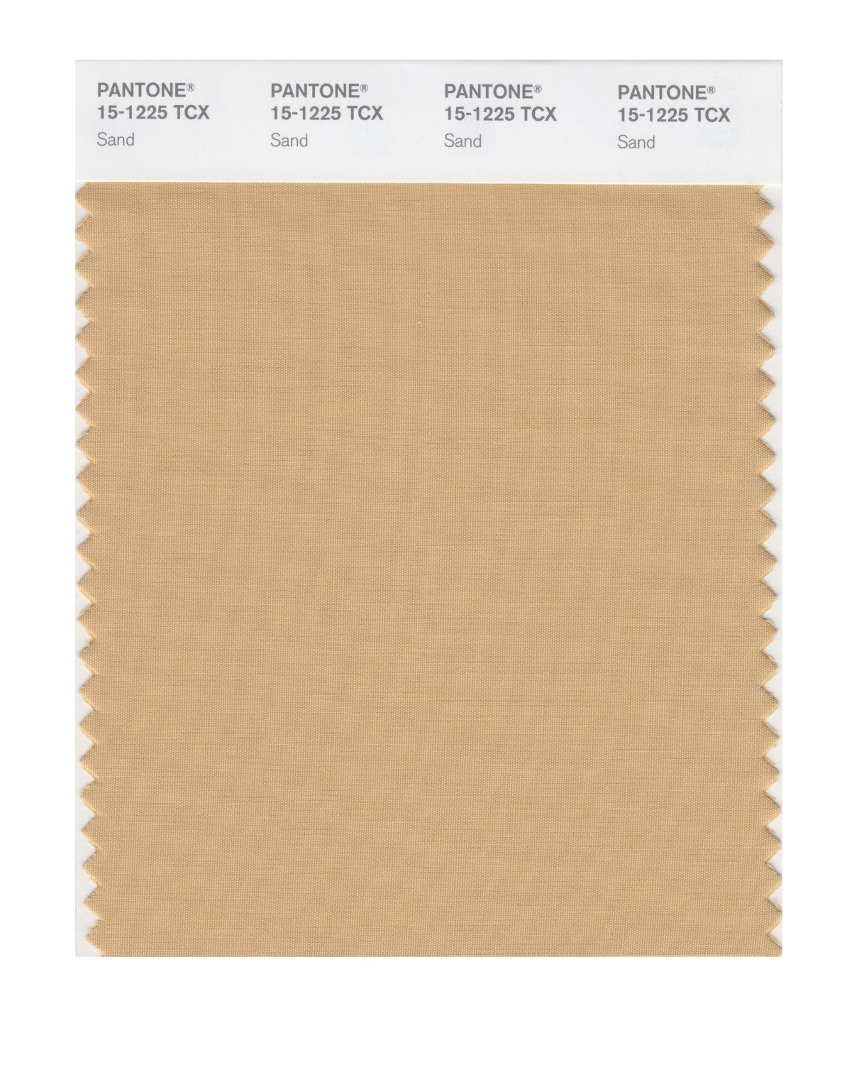 Pantone Cotton Swatch 15-1225 Sand