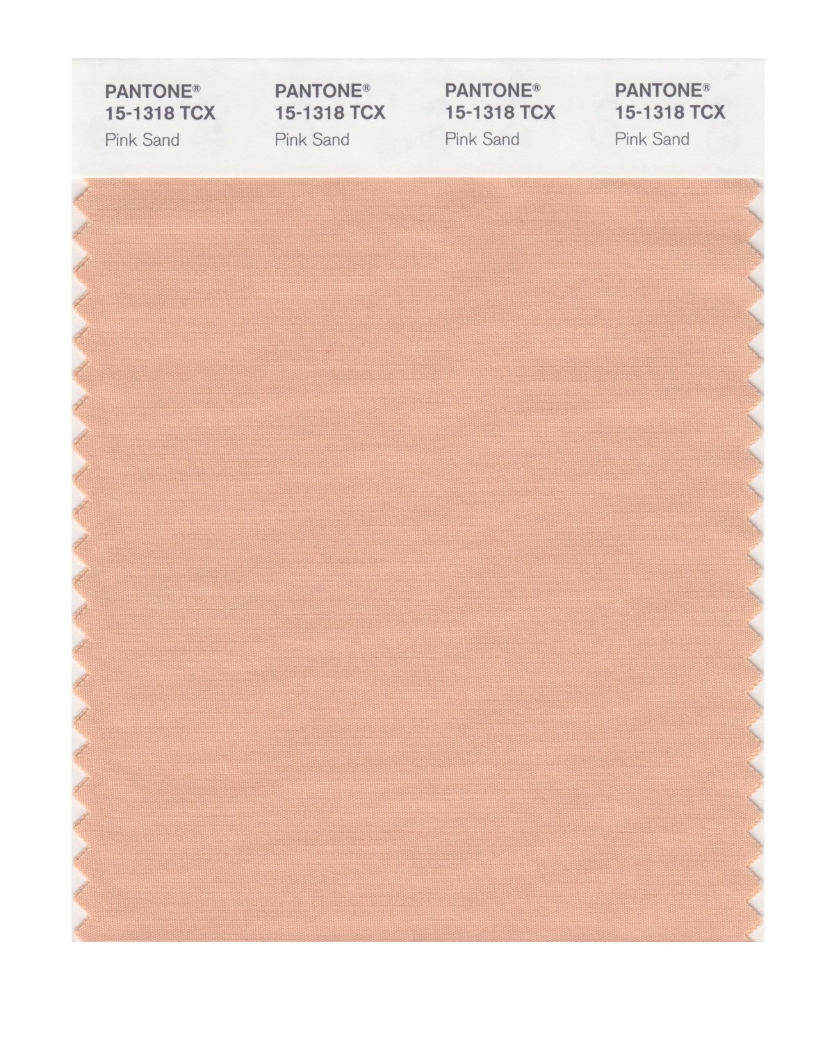 Pantone Cotton Swatch 15-1318 Pink Sand