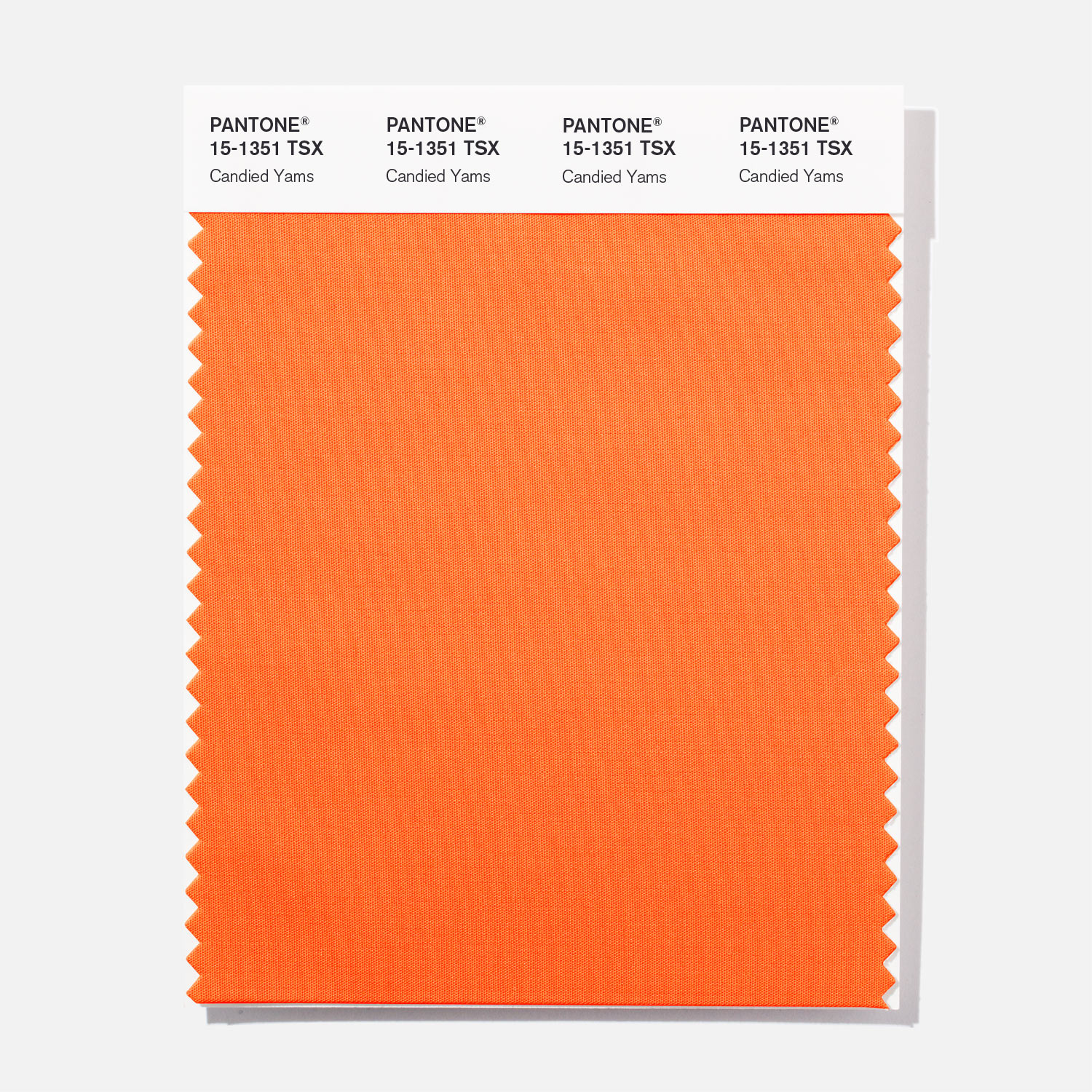 Pantone Polyester Swatch 15-1351 Candied Yams