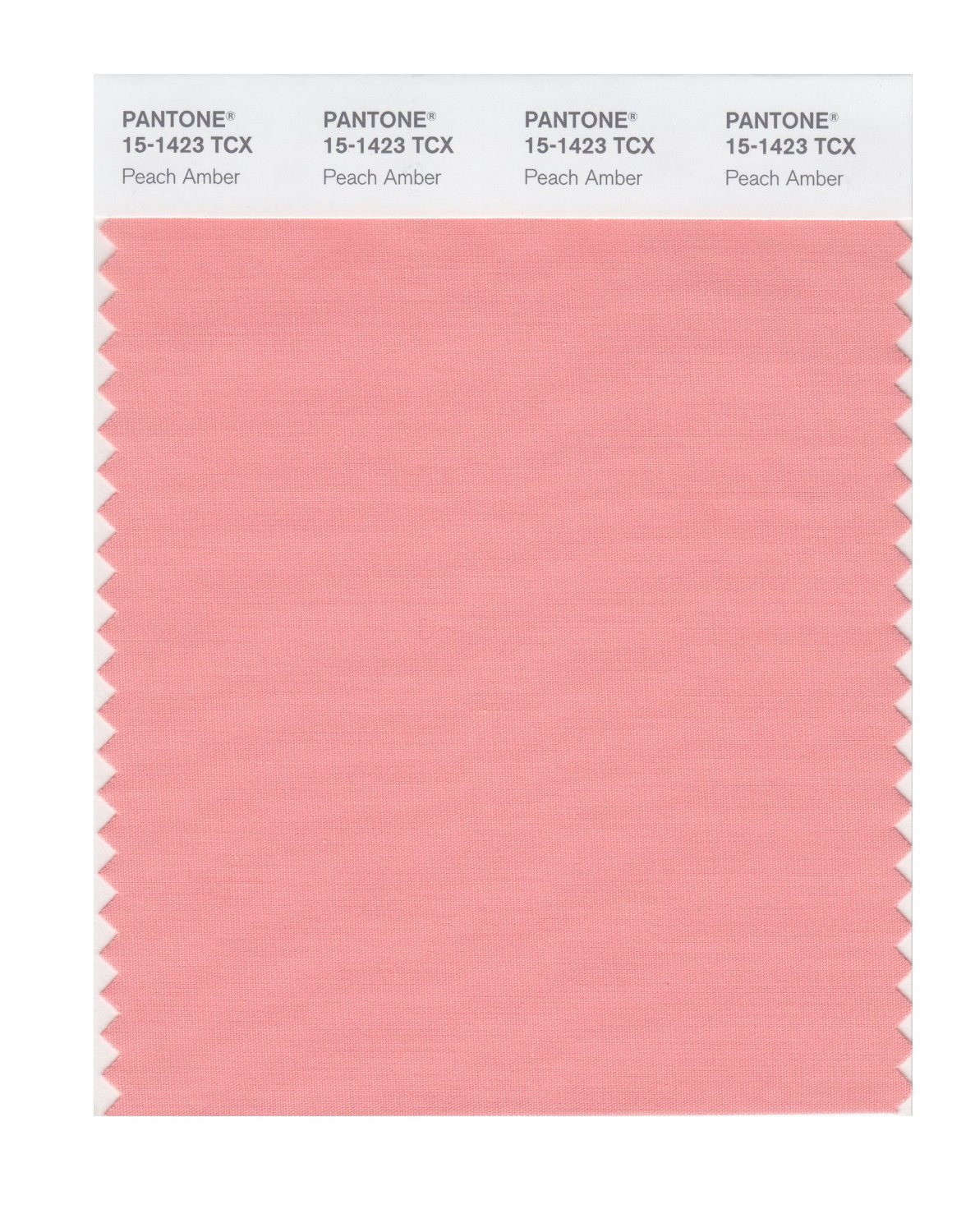 Pantone Cotton Swatch 15-1423 Peach Amber