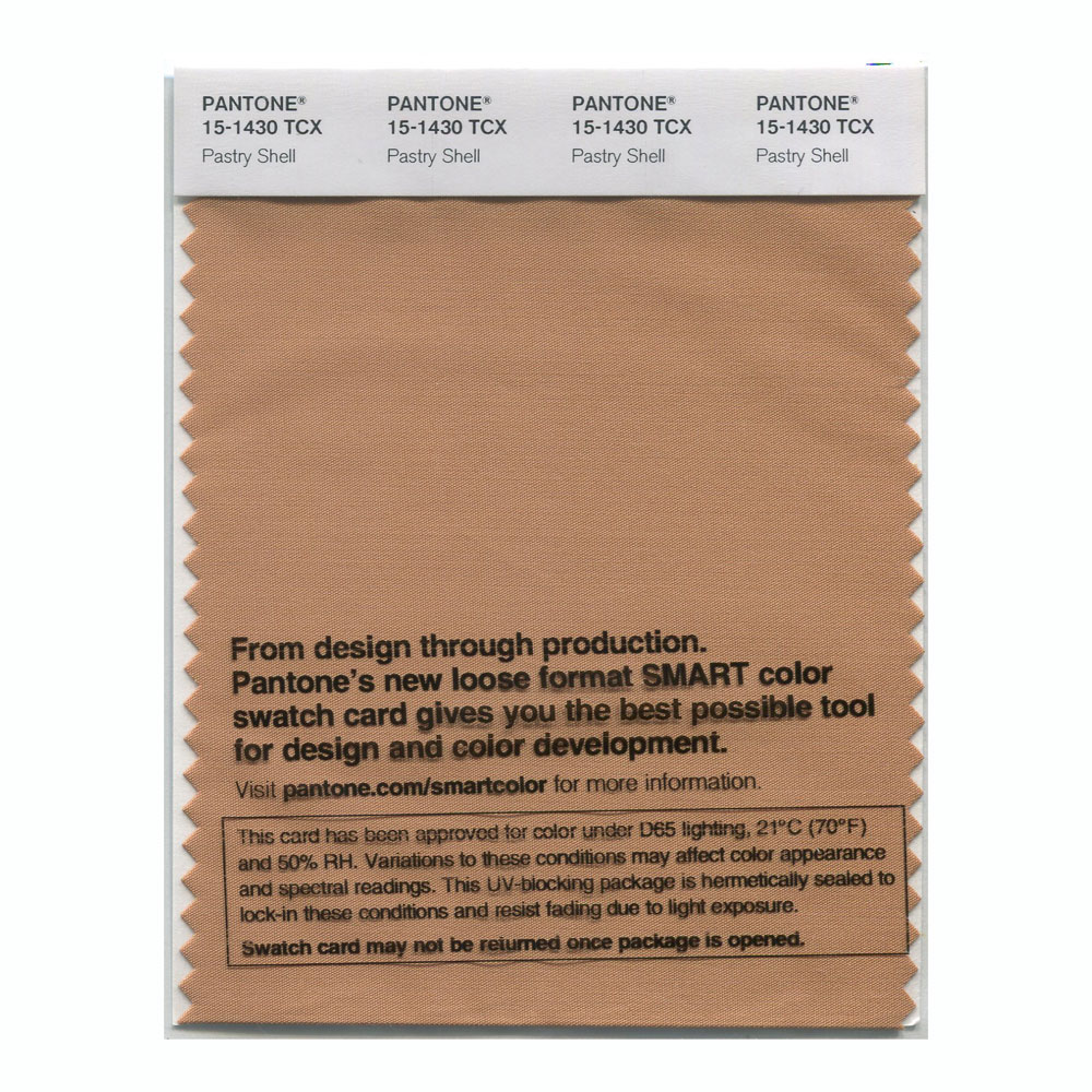 Pantone Cotton Swatch 15-1430 Pastry Shell