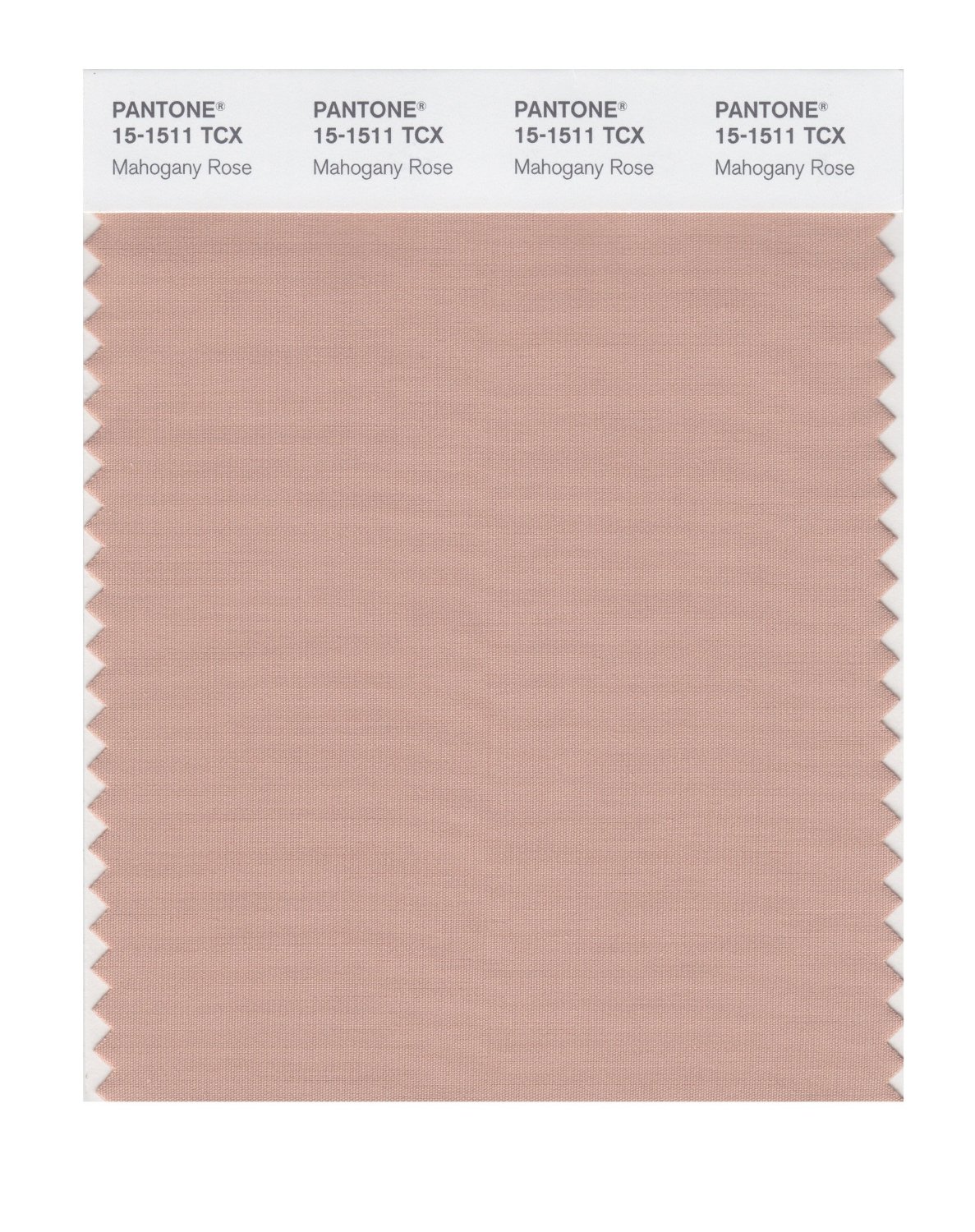 Pantone Cotton Swatch 15-1511 Mahogany Rose