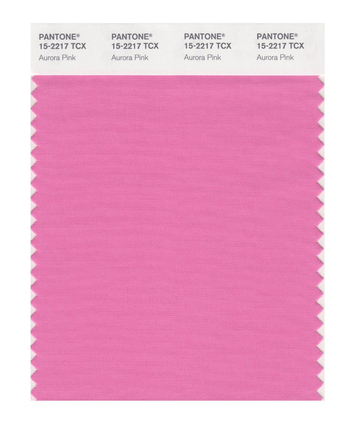 Pantone Cotton Swatch 15-2217 Aurora Pink