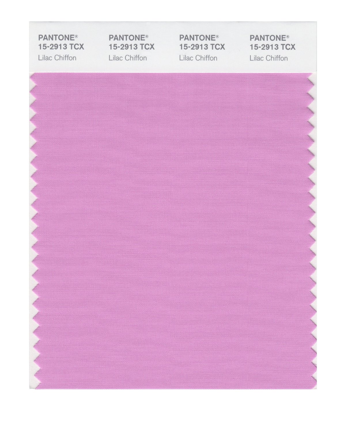 Pantone Cotton Swatch 15-2913 Lilac Chiffon