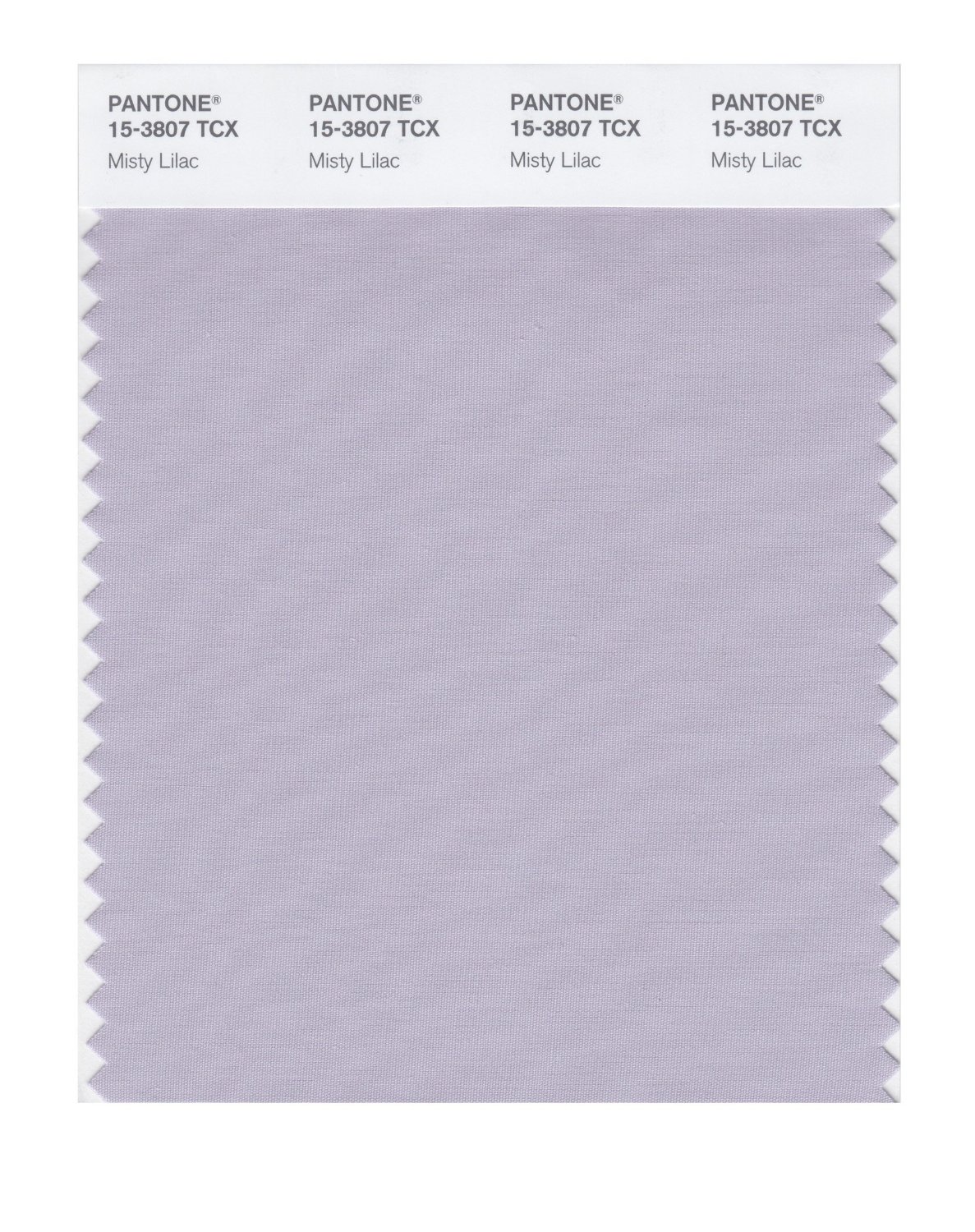 Pantone Cotton Swatch 15-3807 Misty Lilac