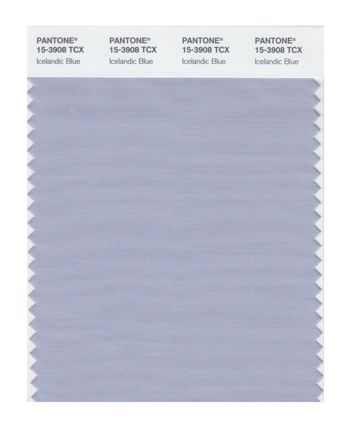 Pantone Cotton Swatch 15-3908 Icelandic Blue