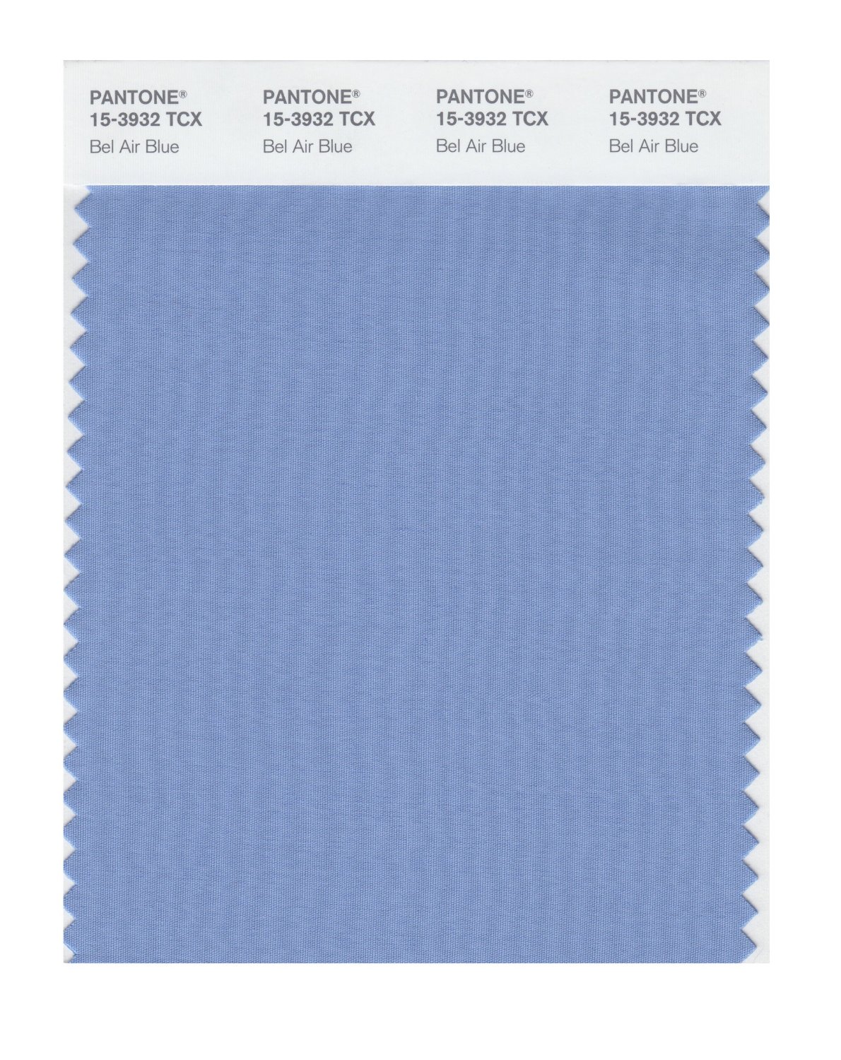 Pantone Cotton Swatch 15-3932 Bel Air Blue