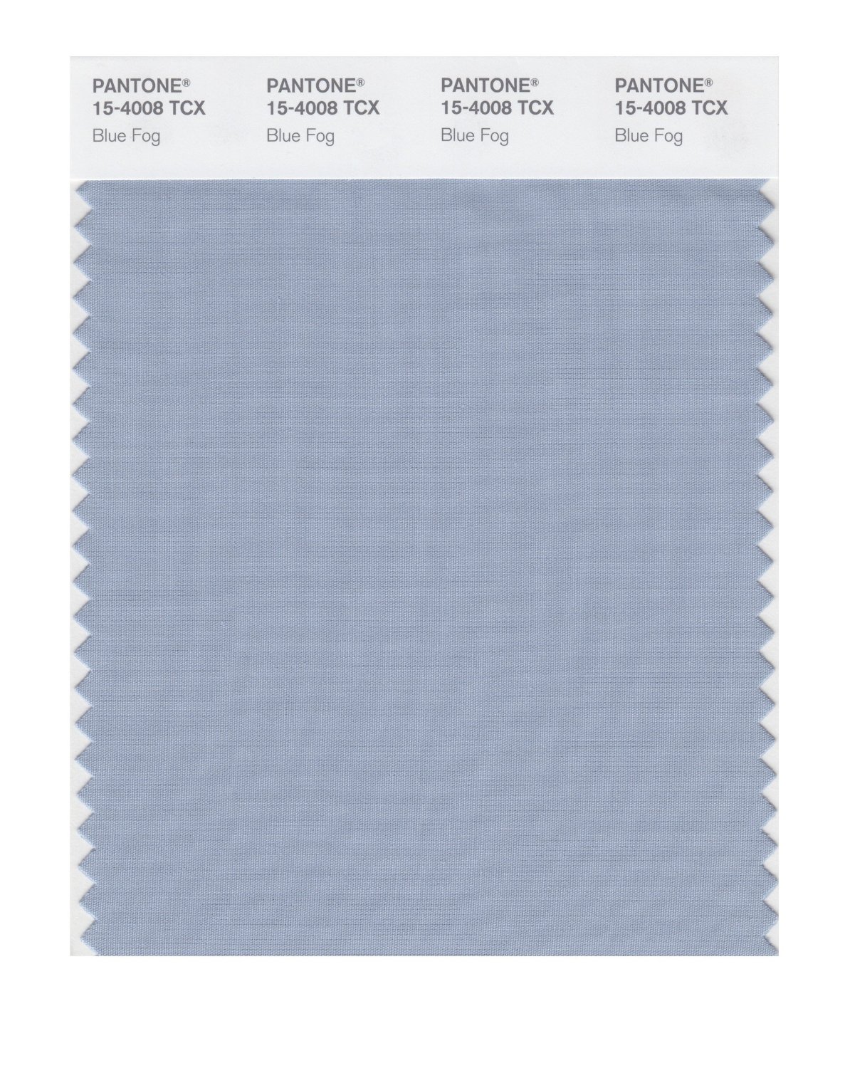 Pantone Cotton Swatch 15-4008 Blue Fog