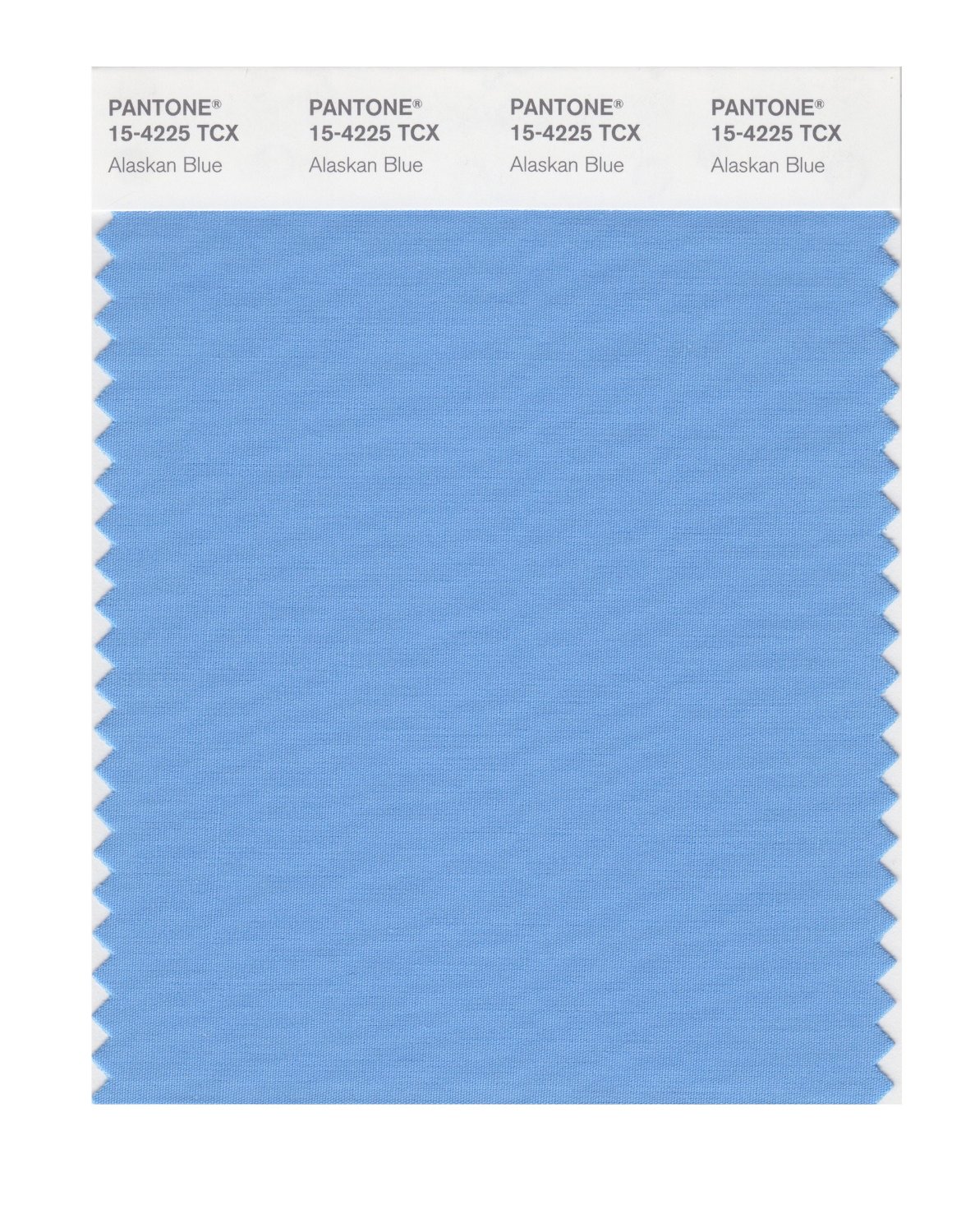 Pantone Cotton Swatch 15-4225 Alaskan Blue